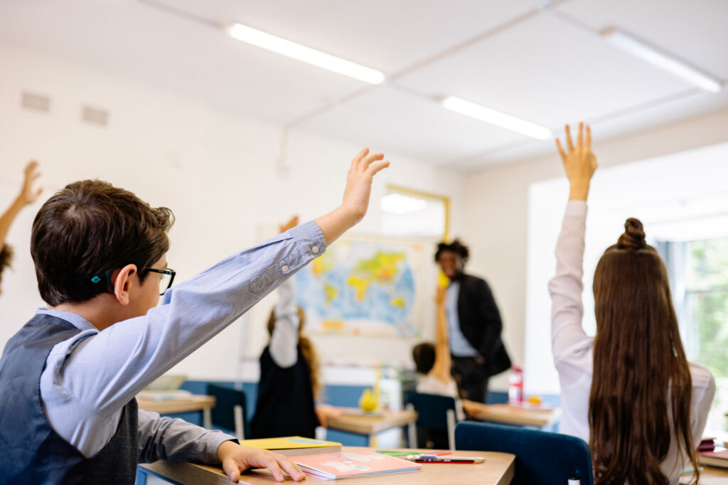 Pupils in class