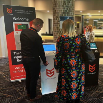 Electronic Visitor Management Systems in action