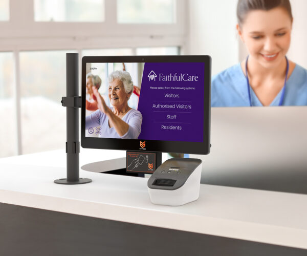Care home visitor management system