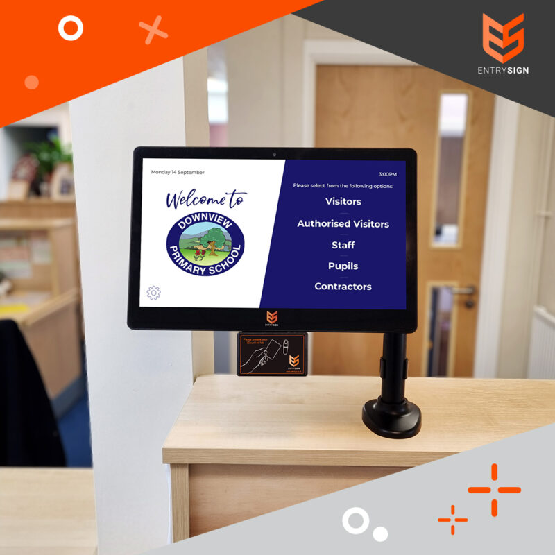 Safety first for staff, students, and visitors of Downview Primary School -choose EntrySign